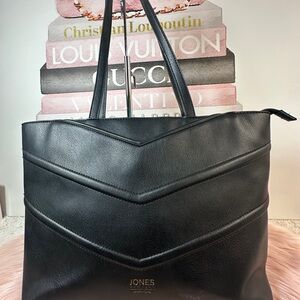 Jones New York Black Chevron Tote